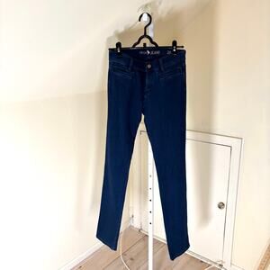 Anthropologie MIH EUC Women's Dark Wash The Oslo Mid Rise Long Slim Leg Jeans 26